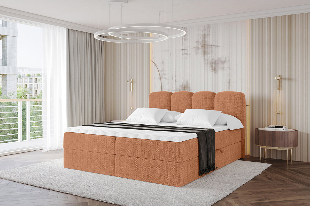 Łóżko boxspring NINA plecionka