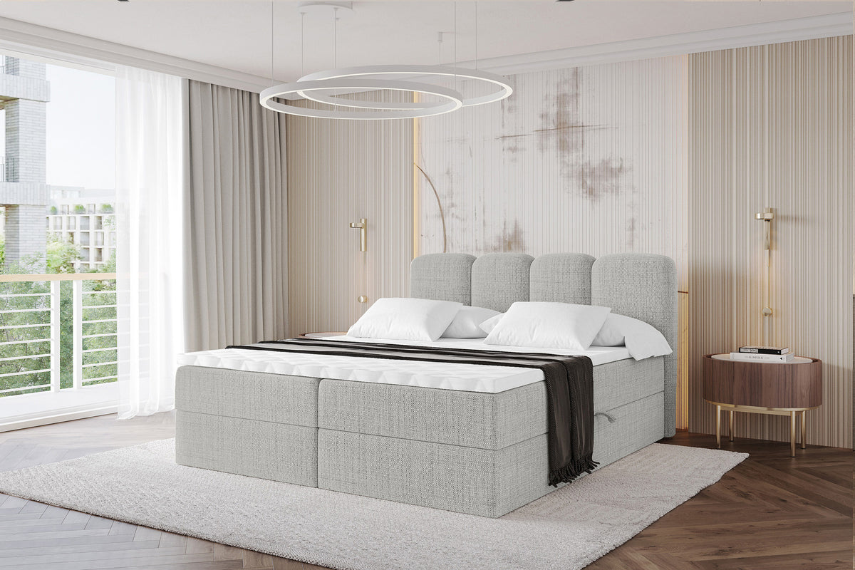Łóżko boxspring NINA plecionka