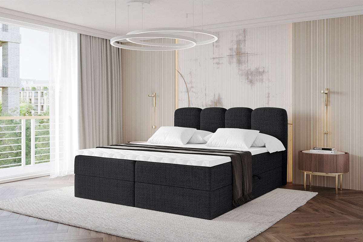 Łóżko boxspring NINA plecionka