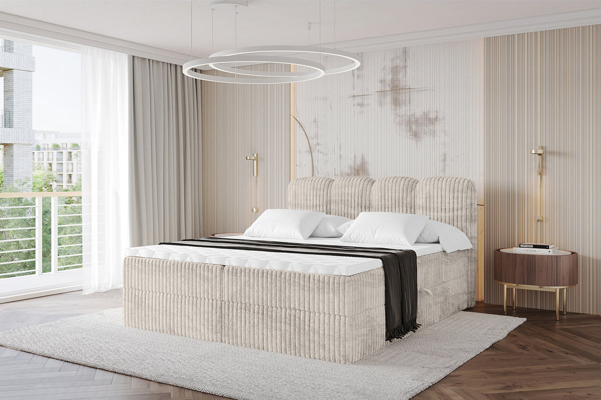 Łóżko boxspring NINA sztruks