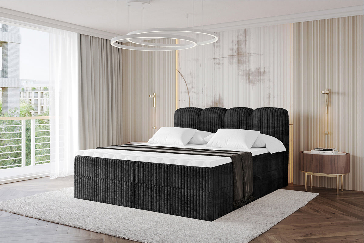 Łóżko boxspring NINA sztruks