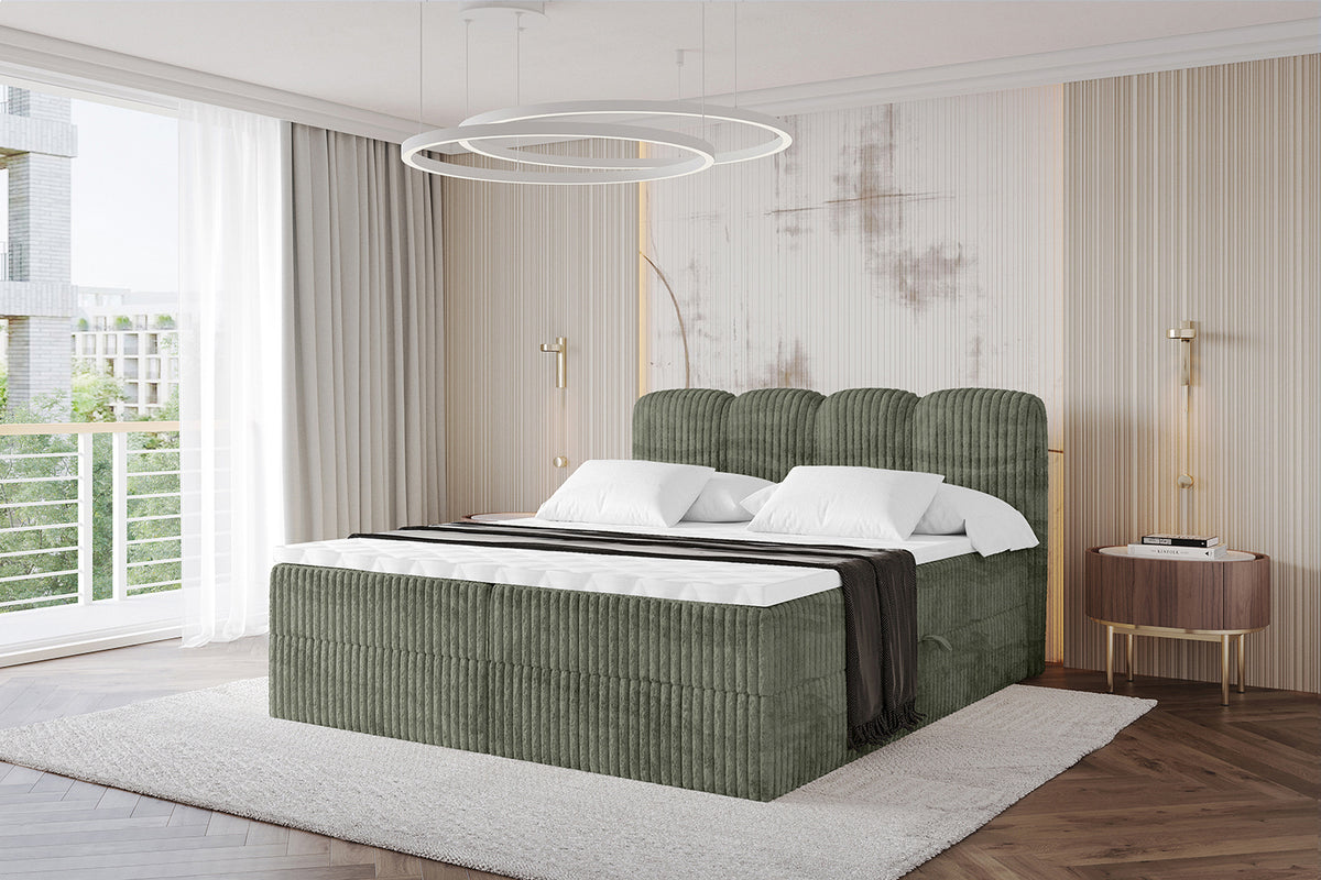 Łóżko boxspring NINA sztruks