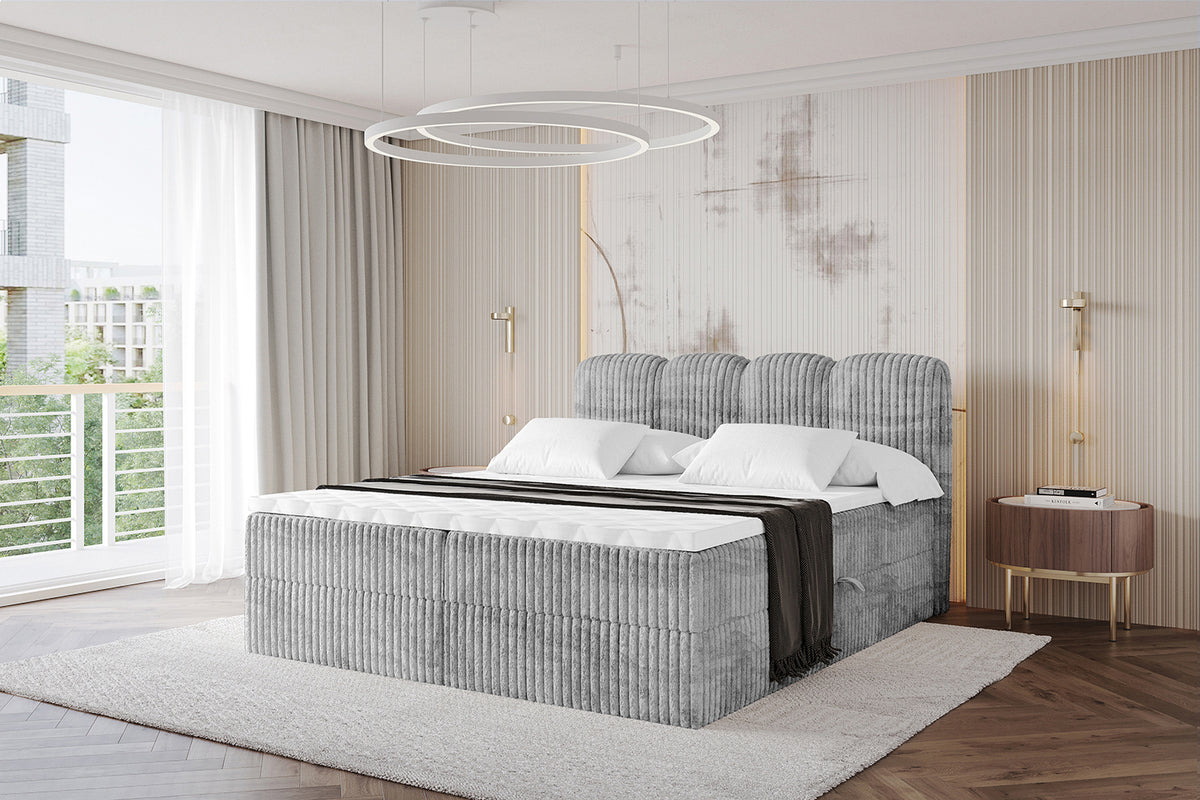 Łóżko boxspring NINA sztruks