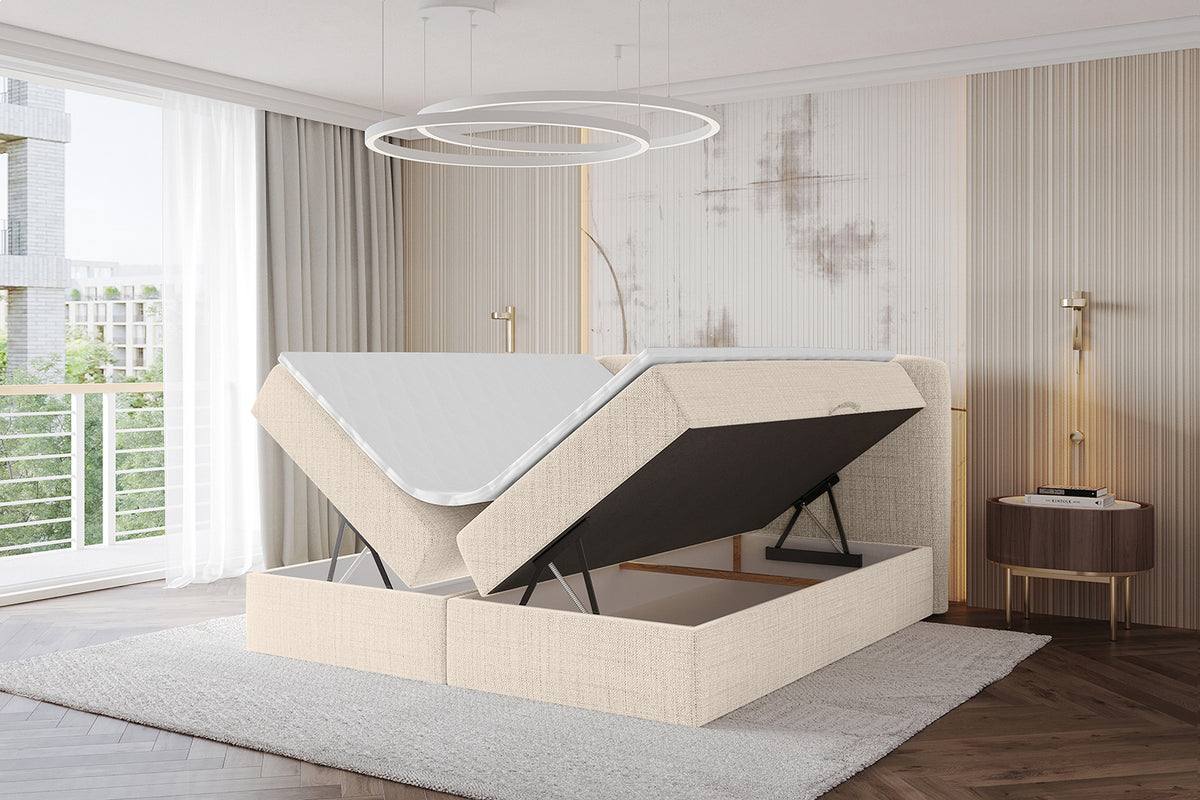 Łóżko boxspring NINA plecionka
