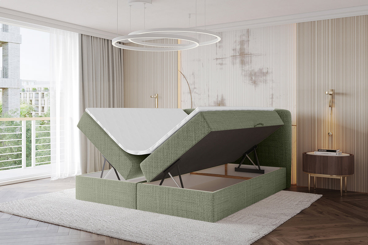 Łóżko boxspring NINA plecionka