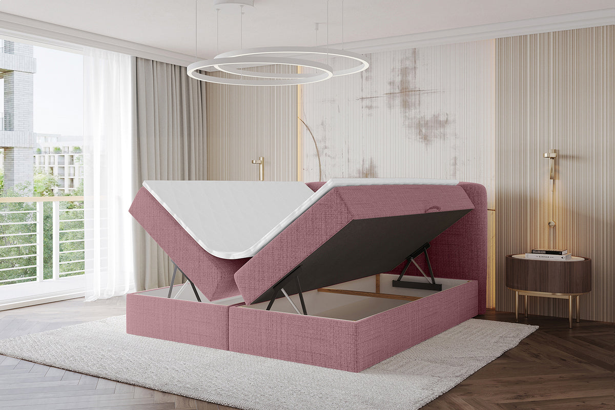 Łóżko boxspring NINA plecionka