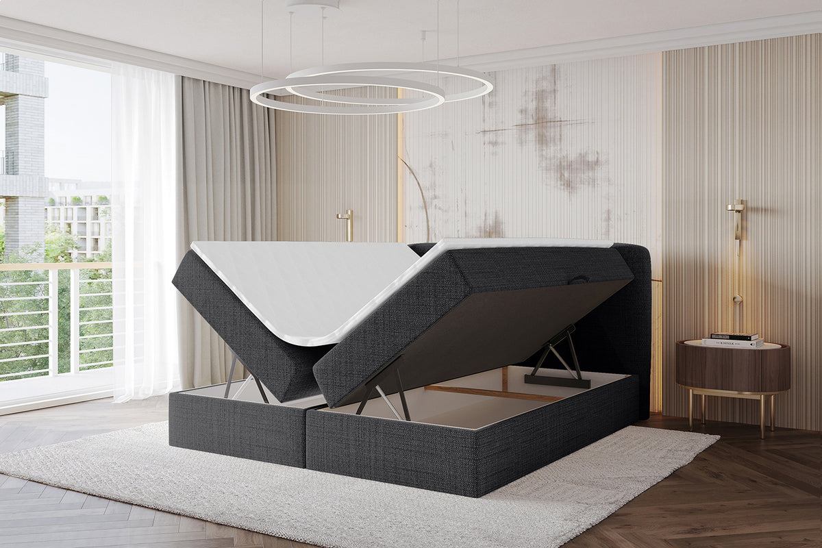 Łóżko boxspring NINA plecionka