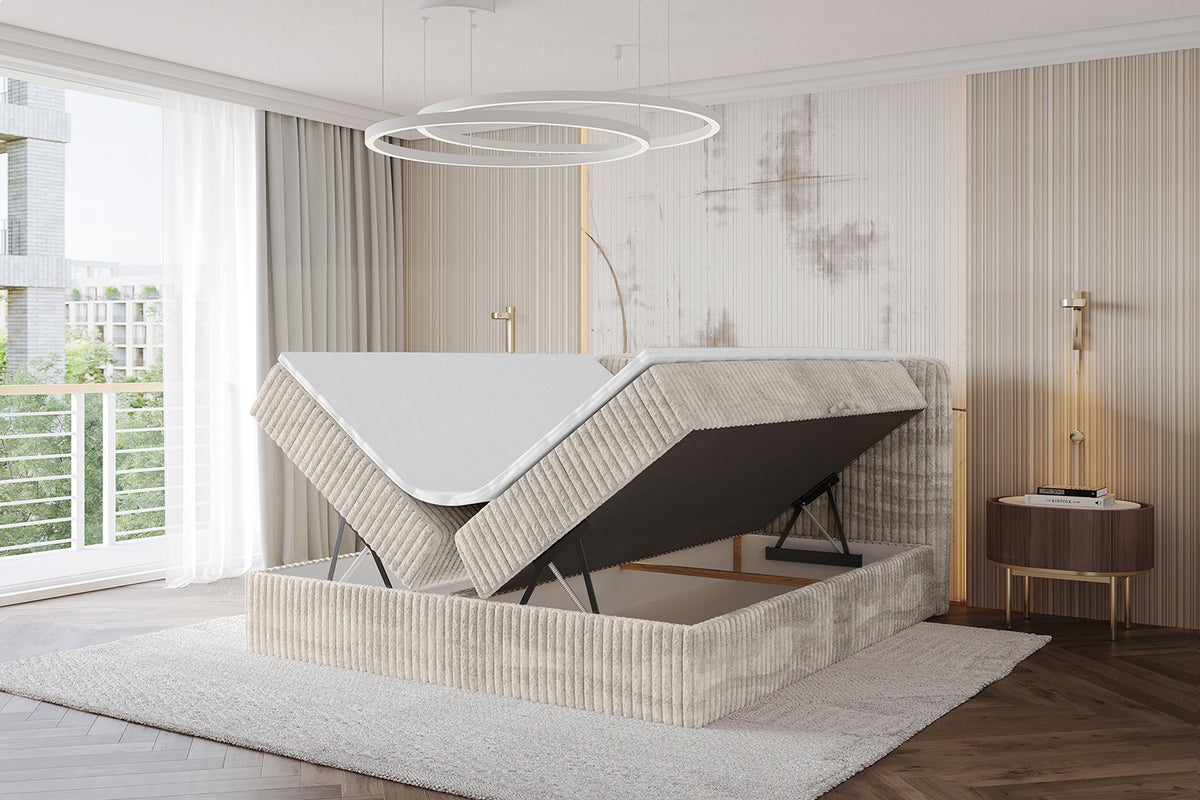 Łóżko boxspring NINA sztruks