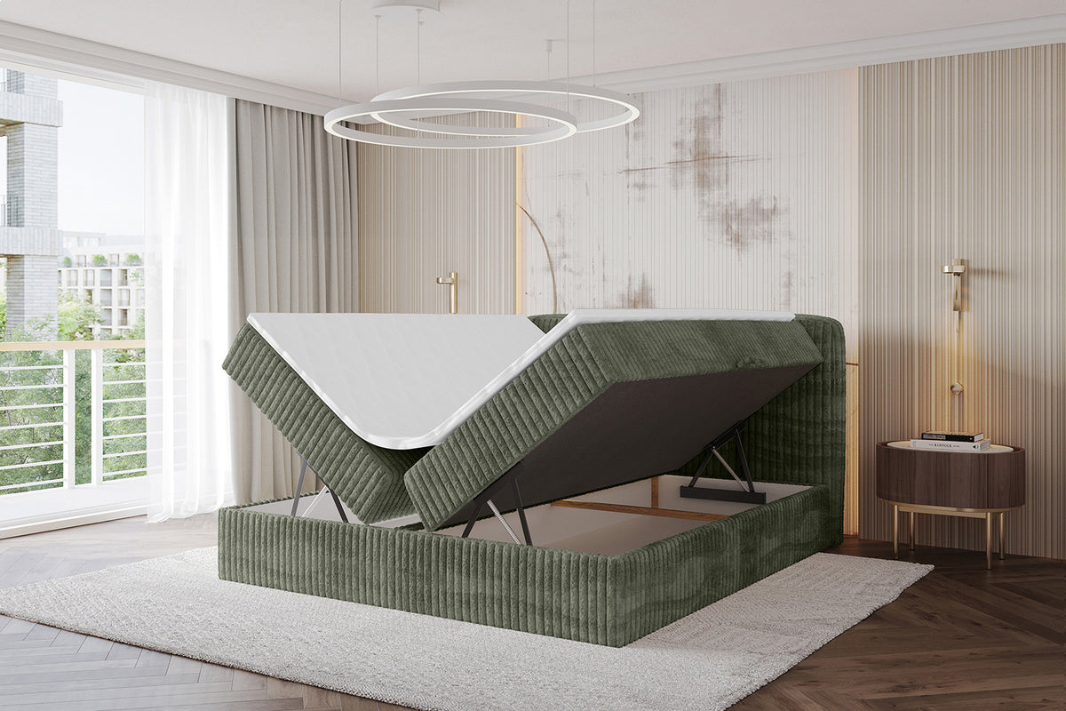 Łóżko boxspring NINA sztruks