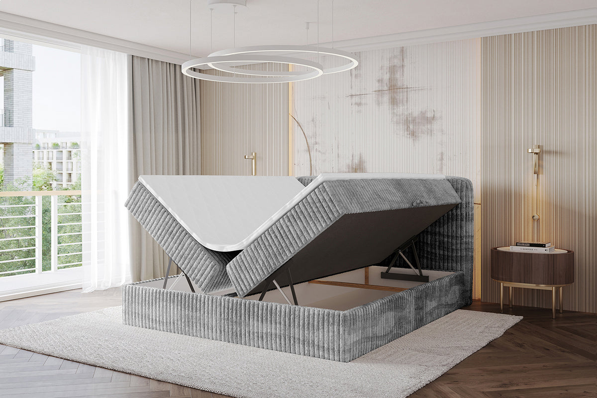 Łóżko boxspring NINA sztruks