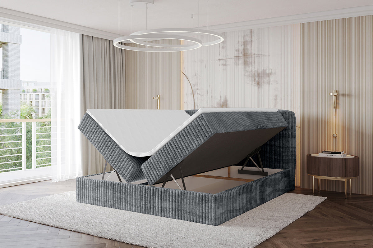 Łóżko boxspring NINA sztruks