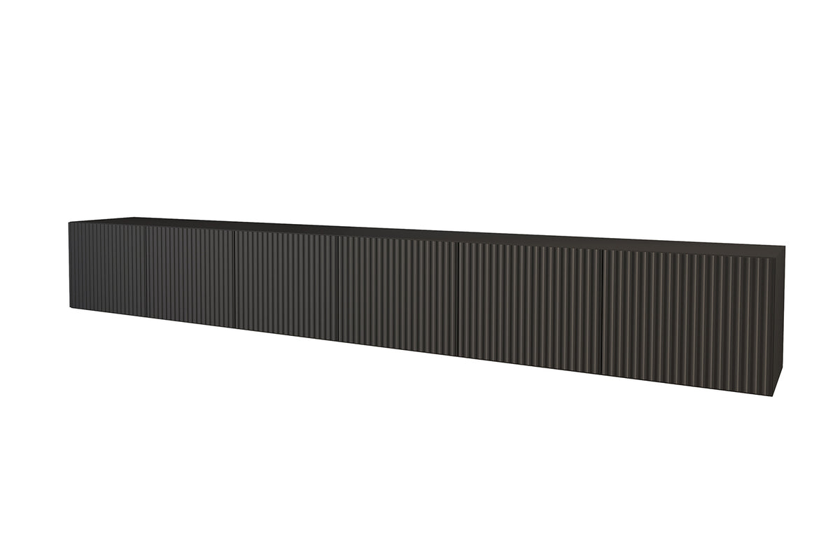 Szafka RTV NOA 2, Czarny / 300 cm / Wiszący