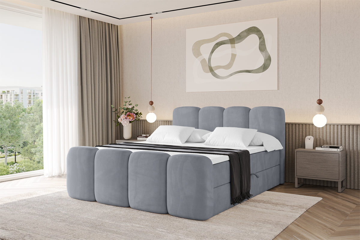 Łóżko boxspring NINA-Z welur