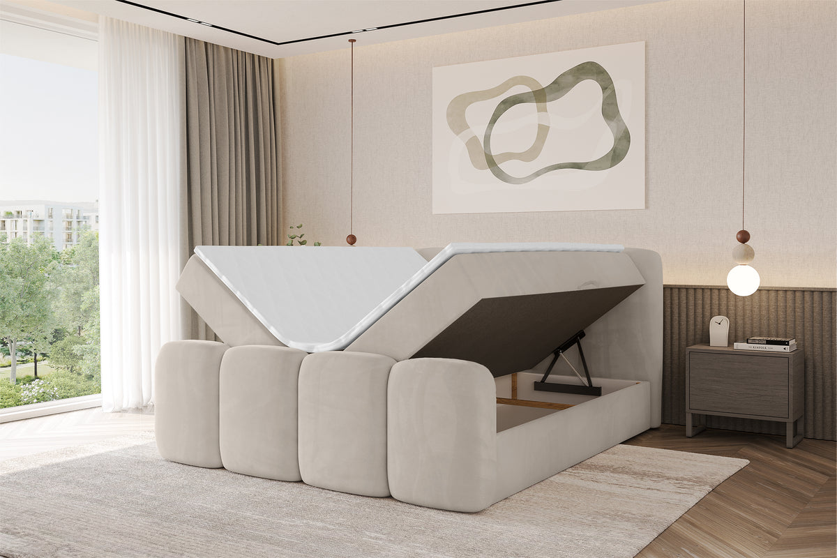 Łóżko boxspring NINA-Z welur