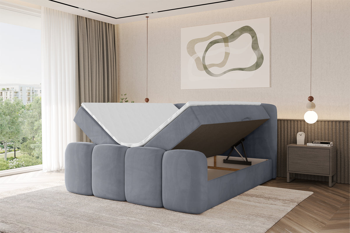Łóżko boxspring NINA-Z welur