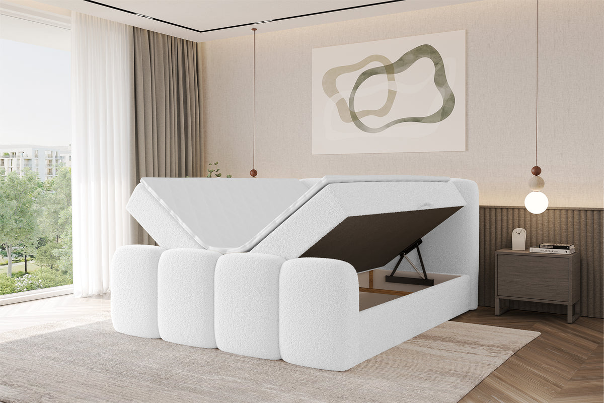 Łóżko boxspring NINA-Z Bouclé