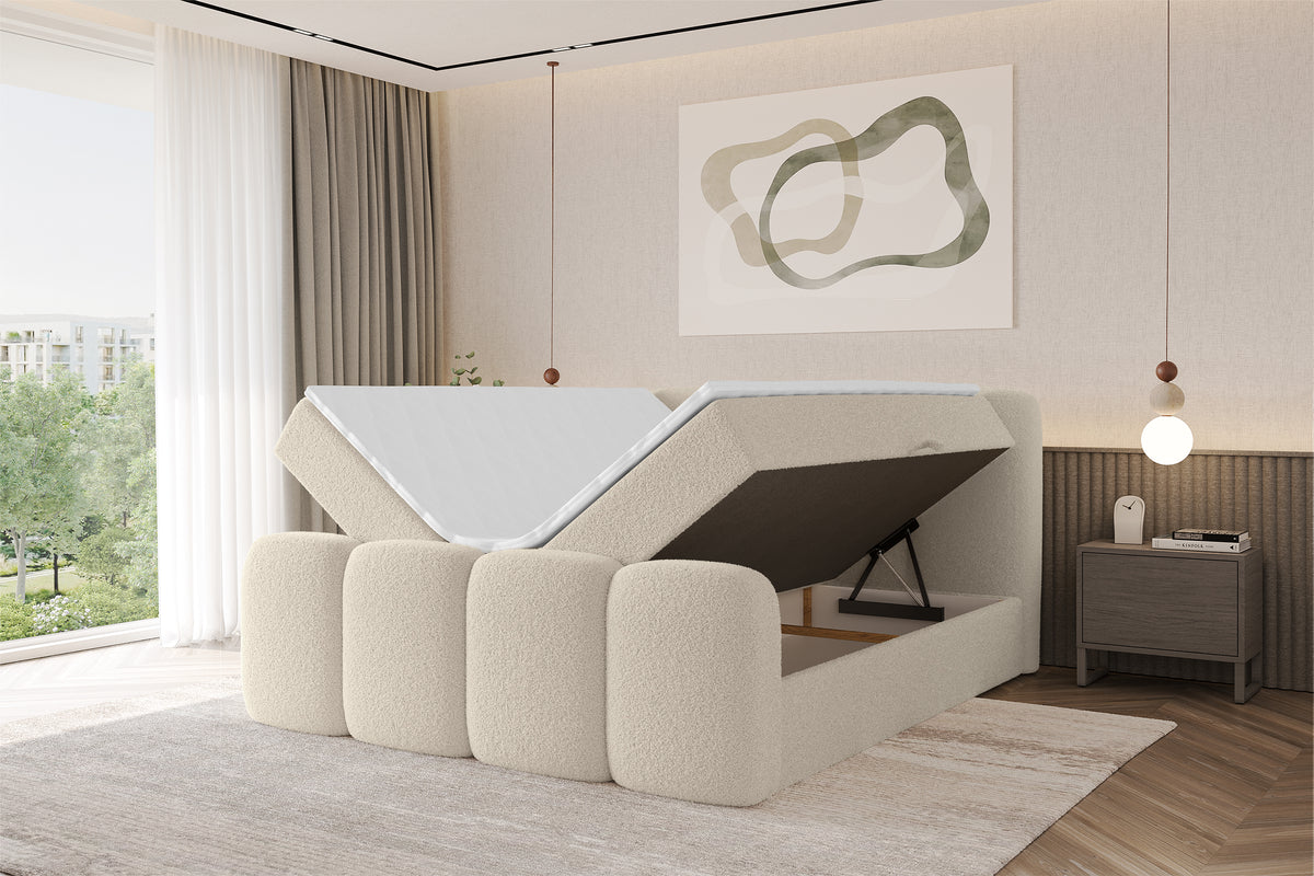 Łóżko boxspring NINA-Z Bouclé