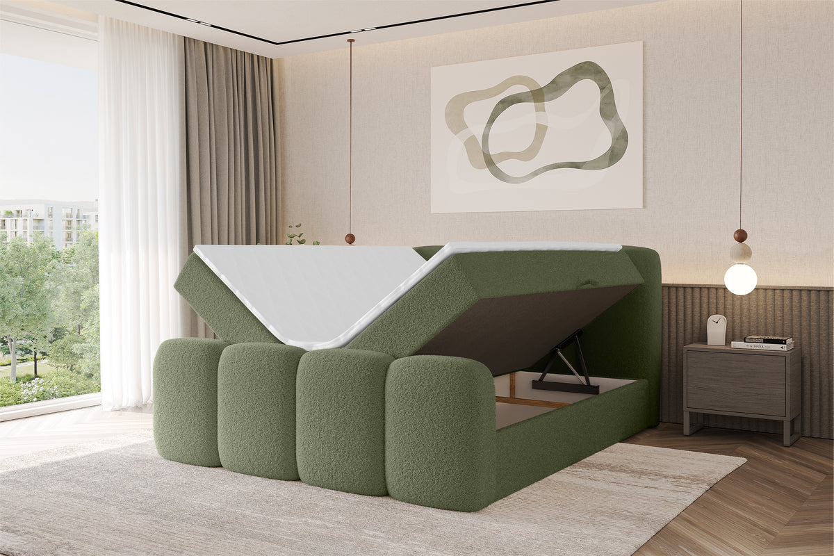 Łóżko boxspring NINA-Z Bouclé