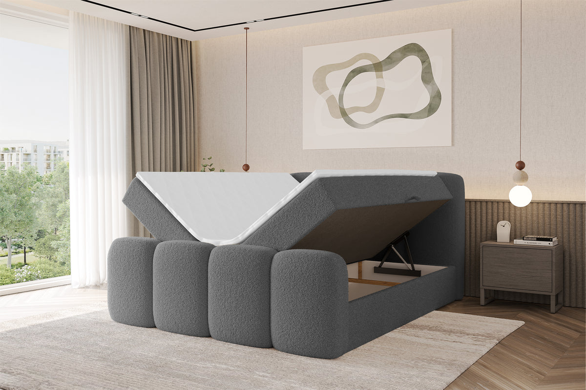 Łóżko boxspring NINA-Z Bouclé