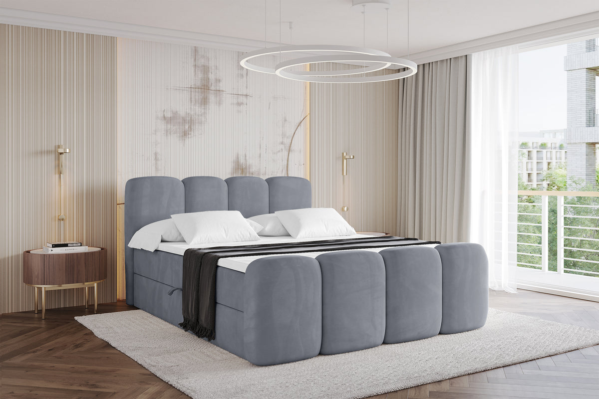Łóżko boxspring NINA-Z welur
