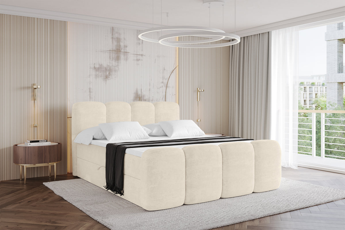 Łóżko boxspring NINA-Z welur