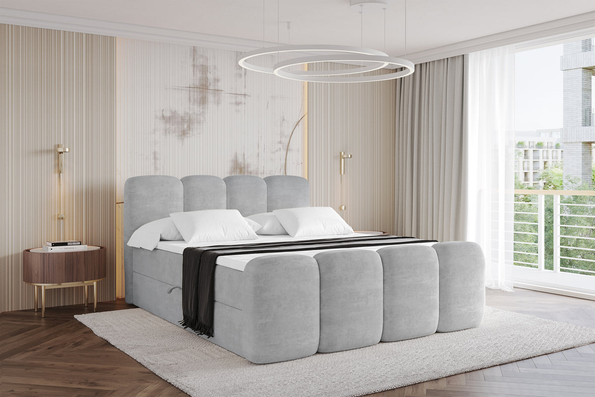 Łóżko boxspring NINA-Z welur