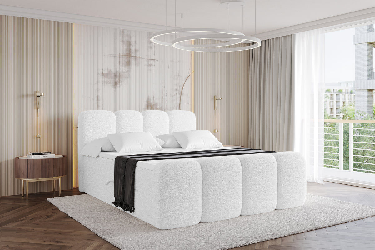 Łóżko boxspring NINA-Z Bouclé