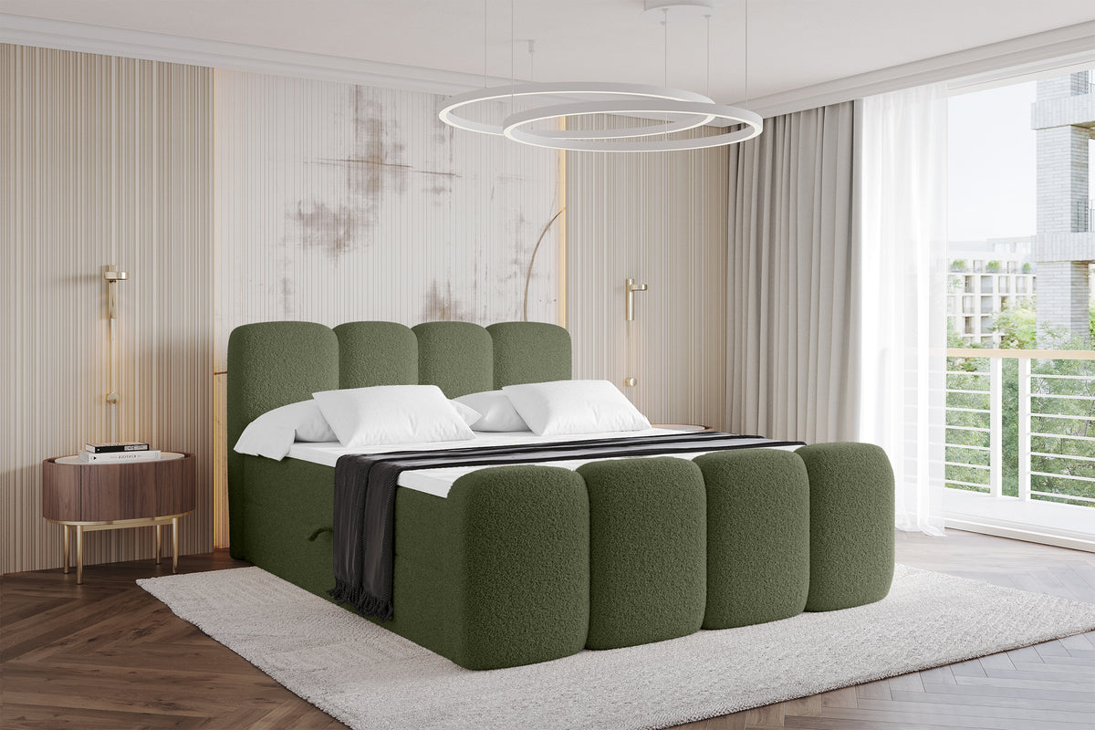 Łóżko boxspring NINA-Z Bouclé