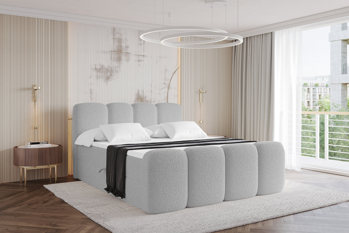Łóżko boxspring NINA-Z Bouclé