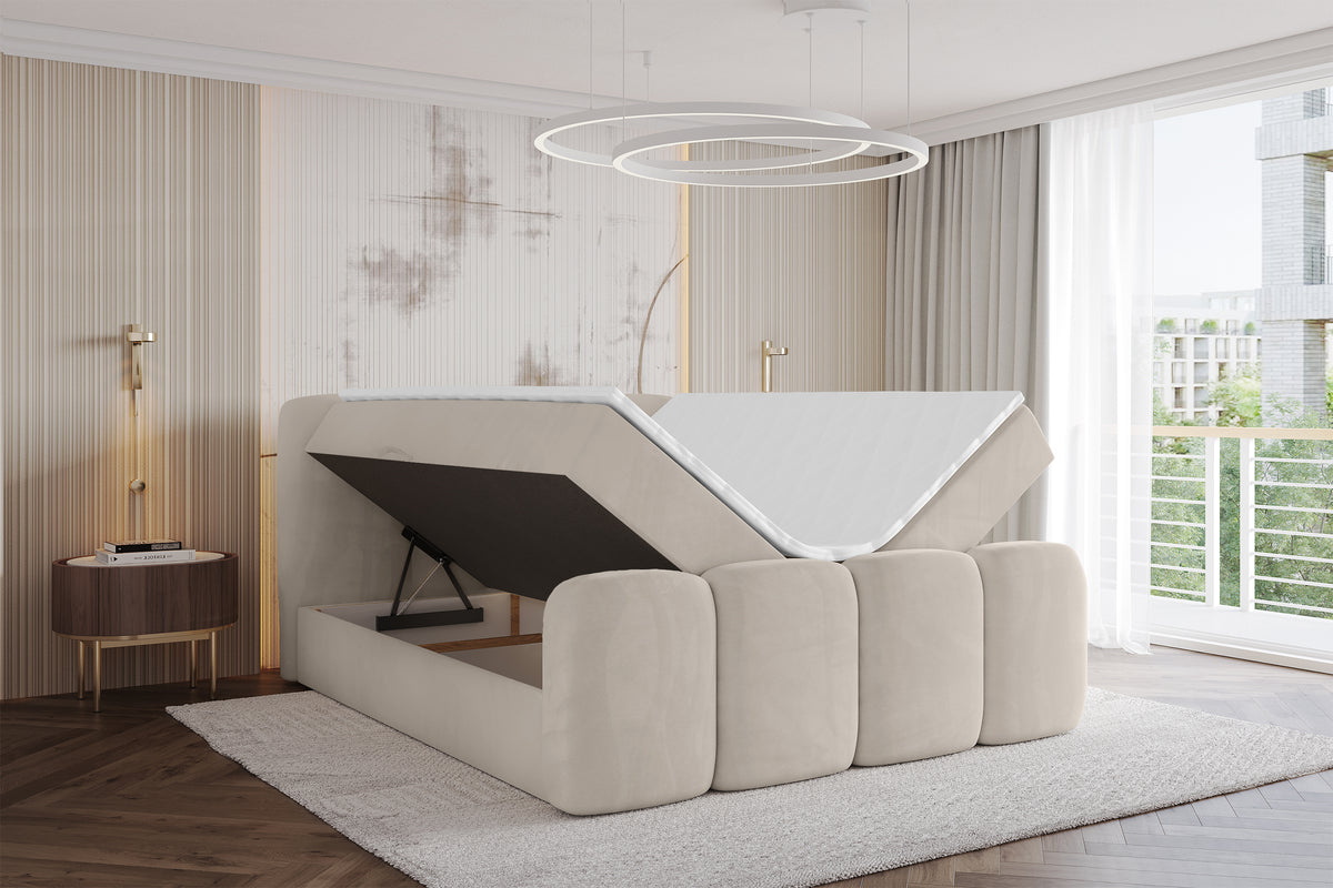 Łóżko boxspring NINA-Z welur