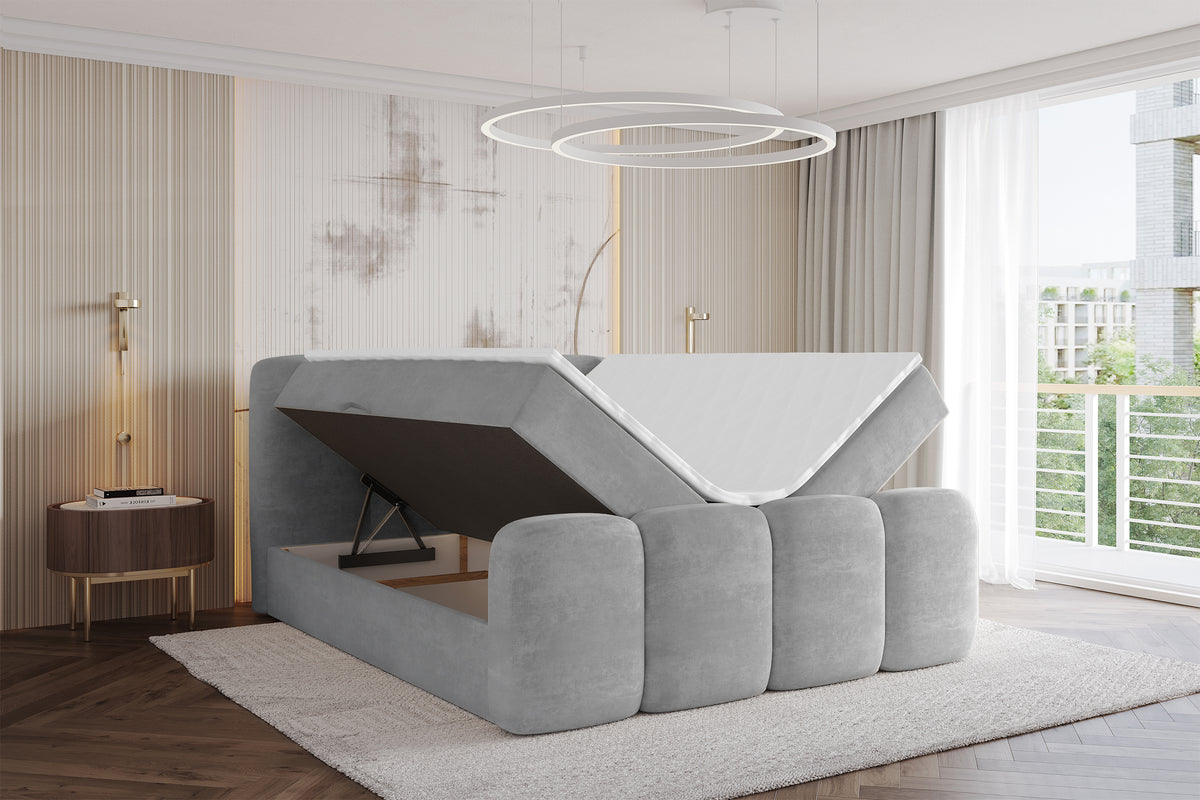 Łóżko boxspring NINA-Z welur