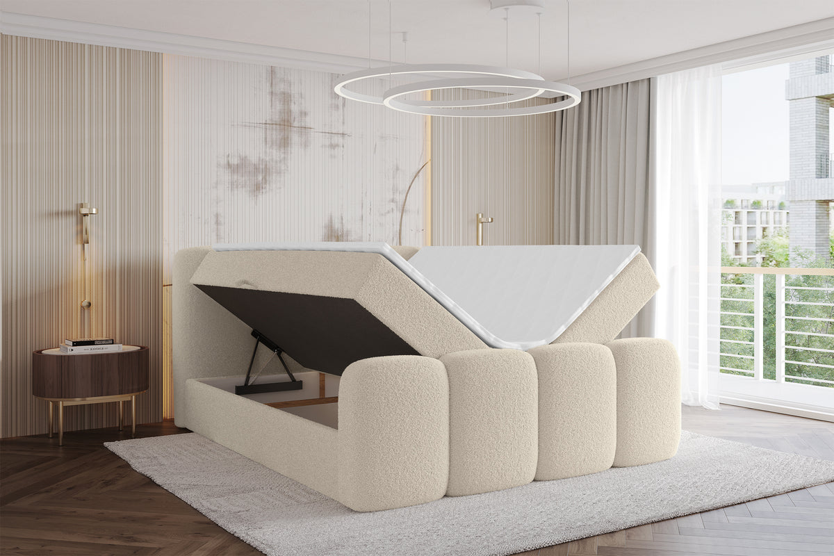 Łóżko boxspring NINA-Z Bouclé