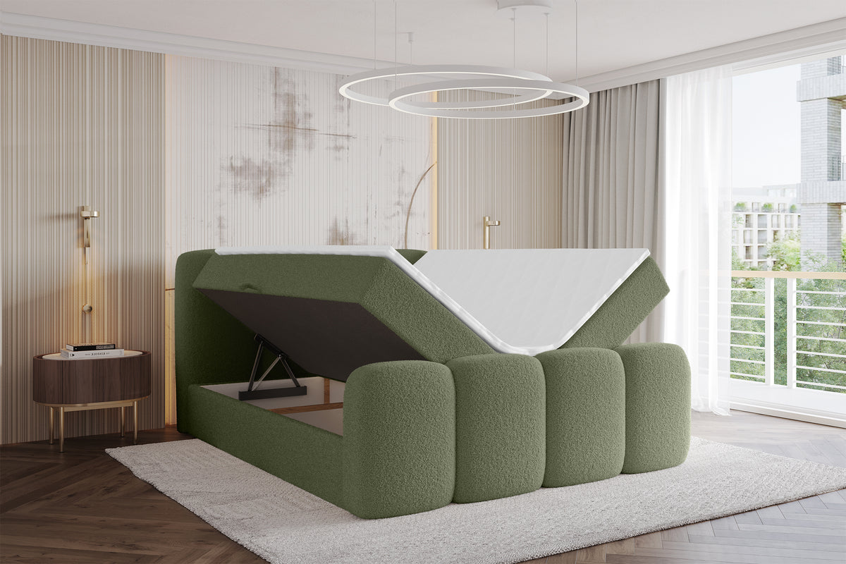 Łóżko boxspring NINA-Z Bouclé