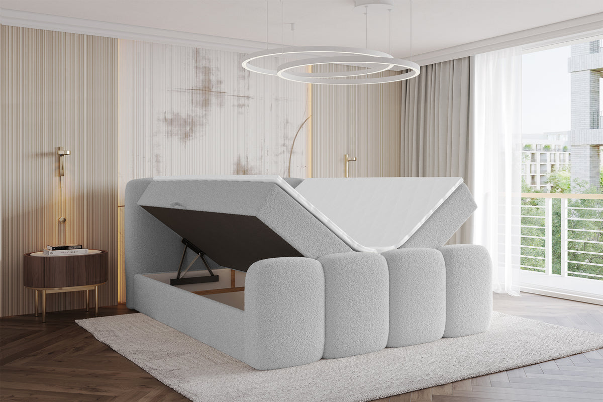 Łóżko boxspring NINA-Z Bouclé