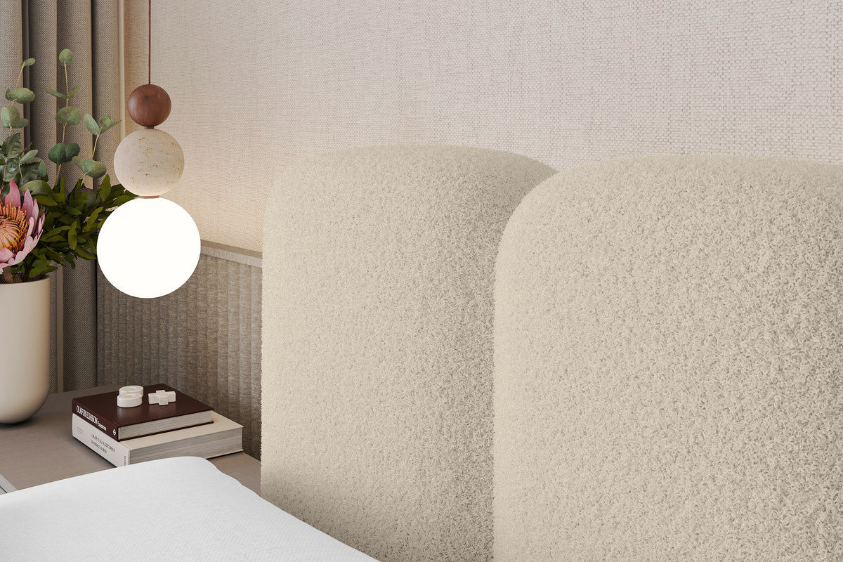 Łóżko boxspring NINA-Z Bouclé