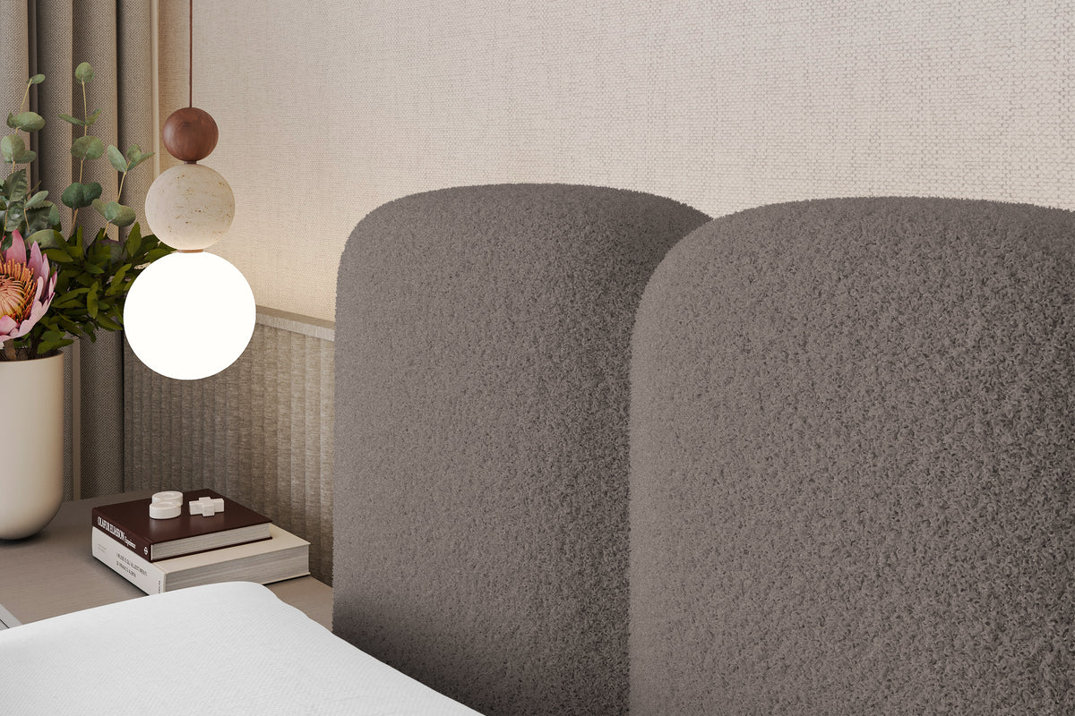 Łóżko boxspring NINA-Z Bouclé