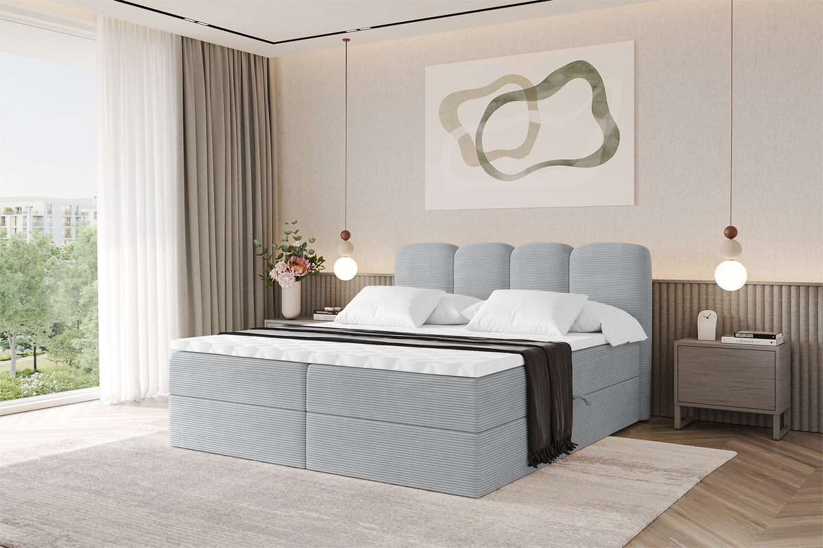 Łóżko boxspring NINA sztruks