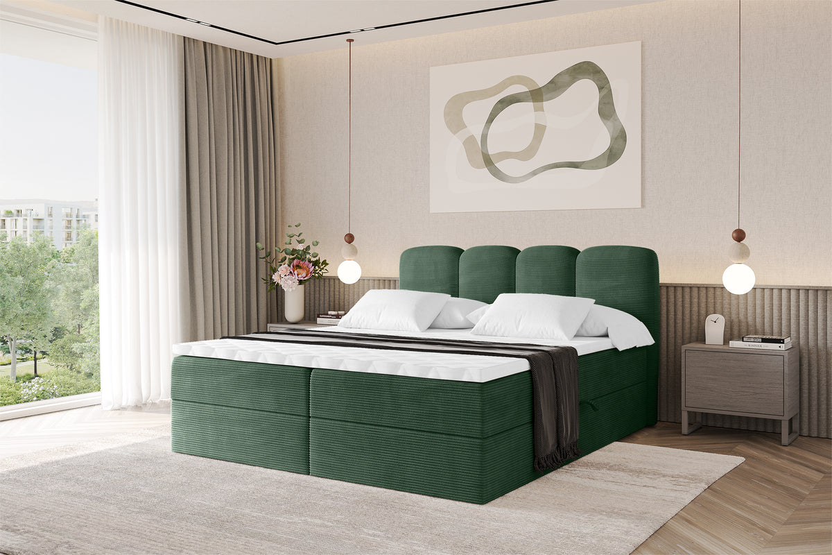 Łóżko boxspring NINA sztruks