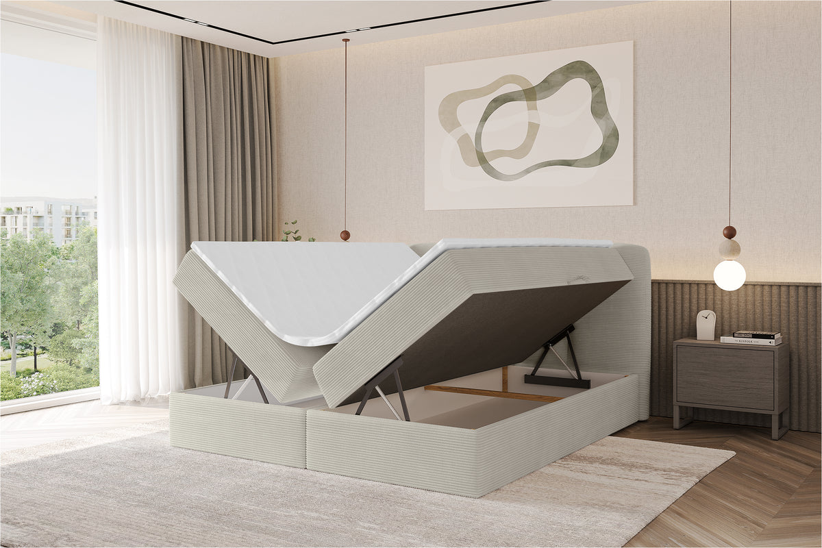Łóżko boxspring NINA sztruks