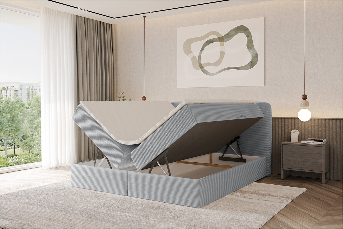 Łóżko boxspring NINA sztruks