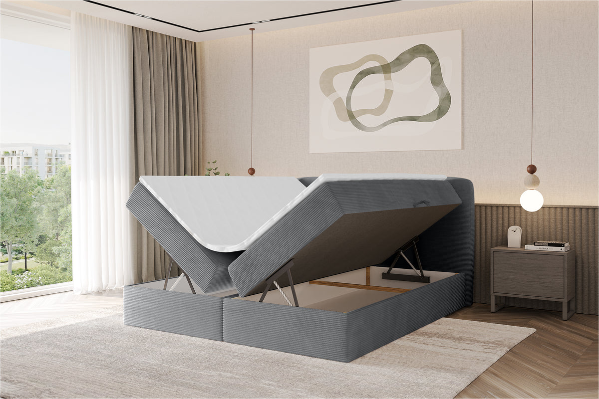 Łóżko boxspring NINA sztruks