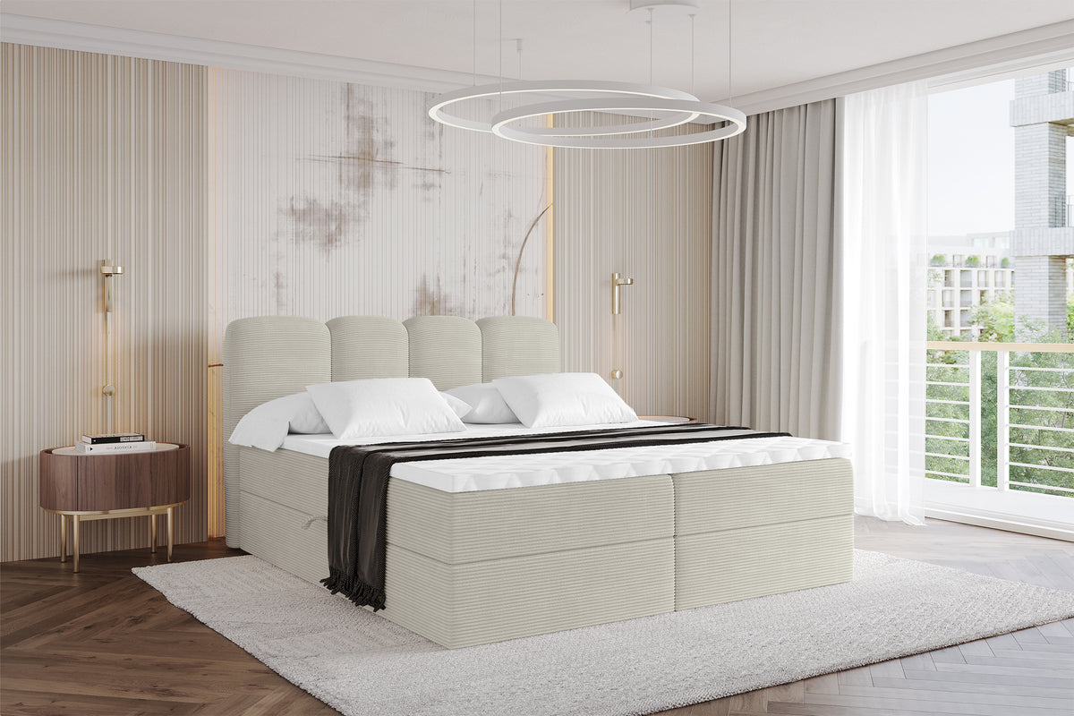 Łóżko boxspring NINA sztruks