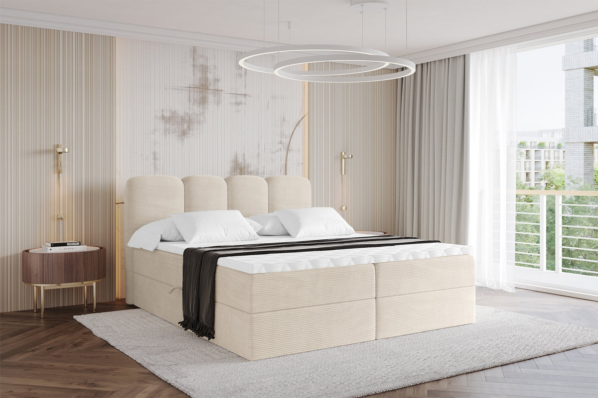 Łóżko boxspring NINA sztruks