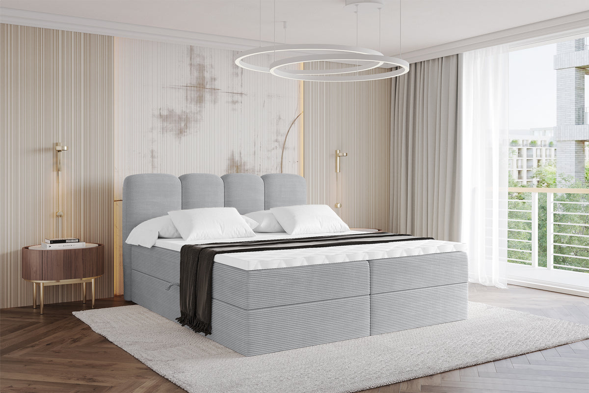 Łóżko boxspring NINA sztruks