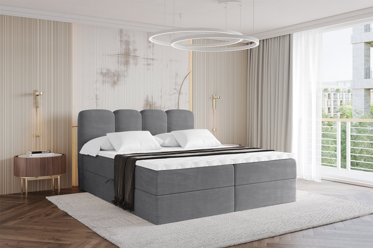 Łóżko boxspring NINA sztruks