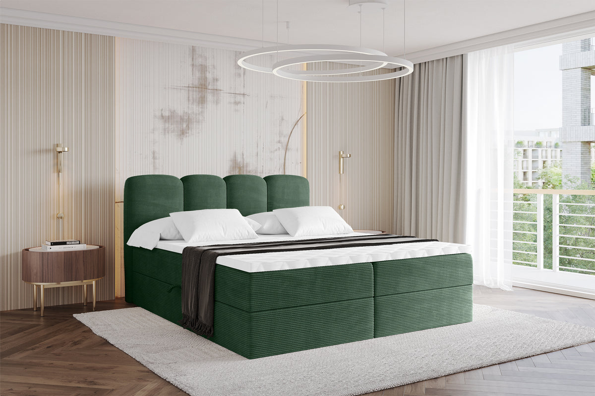 Łóżko boxspring NINA sztruks