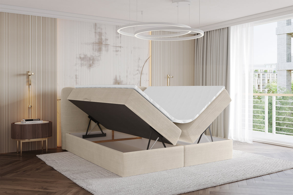 Łóżko boxspring NINA sztruks
