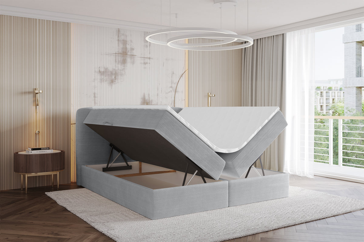 Łóżko boxspring NINA sztruks