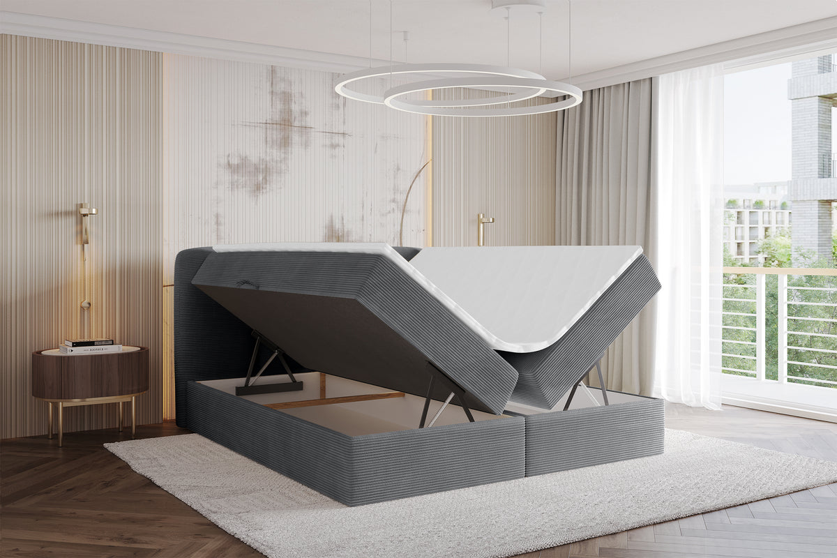 Łóżko boxspring NINA sztruks