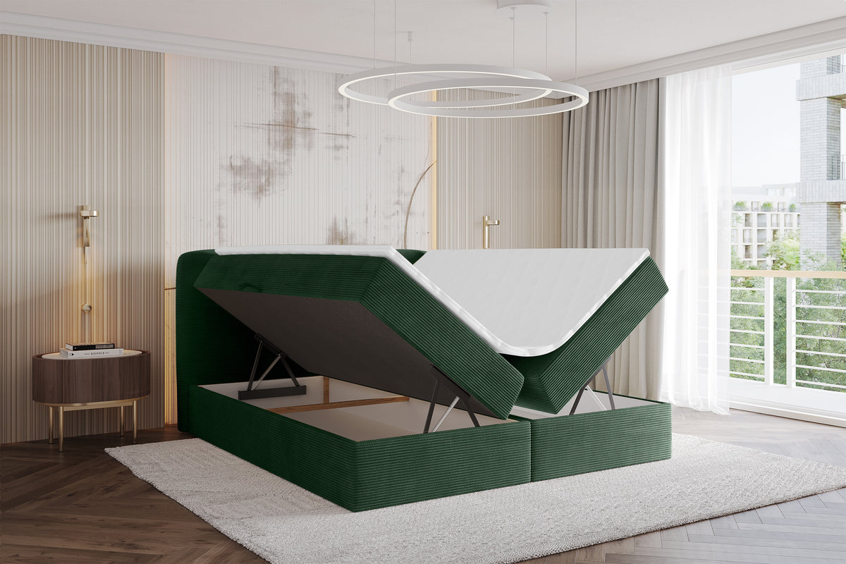 Łóżko boxspring NINA sztruks